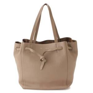 Celine Cabas Phantom Leather Tote Bag Greige Gray